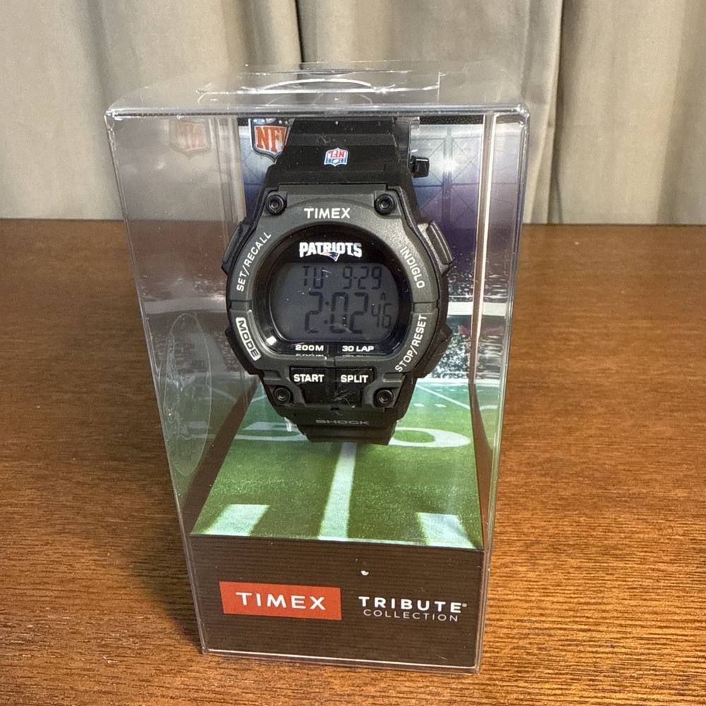 Timex Indiglo NFL New England Patriots TRIBUTE COLLECTION TWZFPATMS Men's Watch